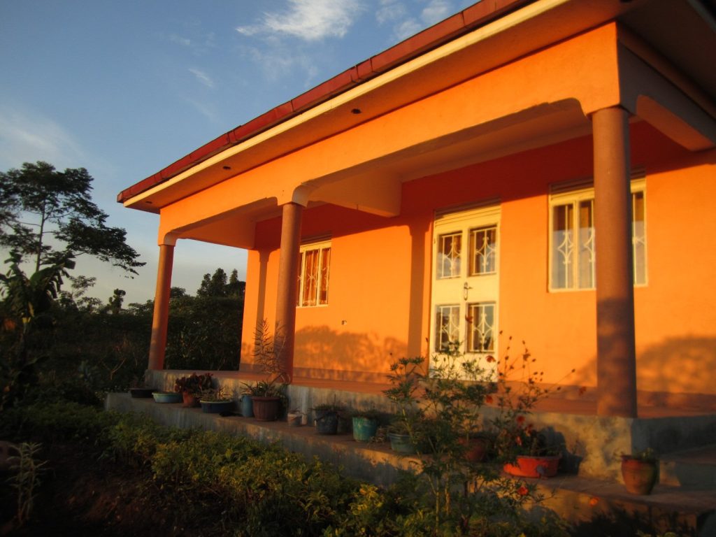 Haus im Abendlicht