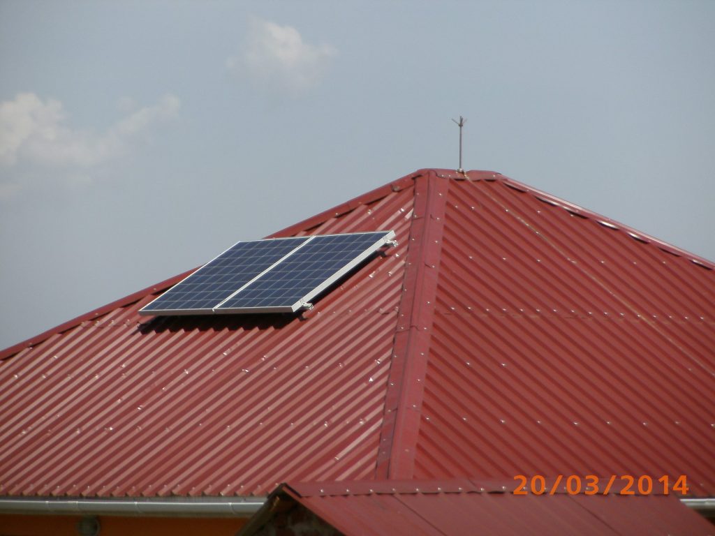Solarmodul auf dem Dach